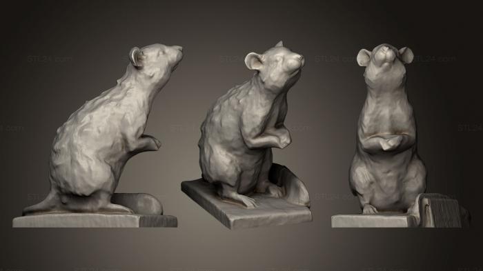 Animal figurines (Rat, STKJ_0615) 3D models for cnc